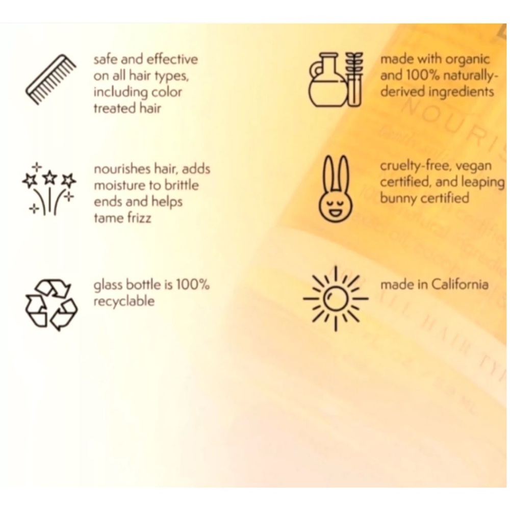 LOVE Hair Nourishing Oil 2 fl oz Organic Cruelty Free All Natural Vegan Oil - Picture 4 of 10